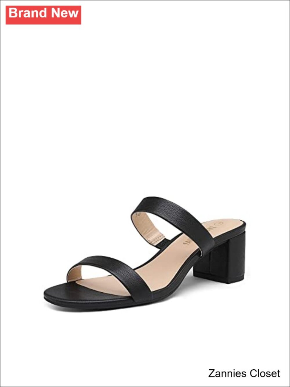 ✨ DREAM PAIRS Women's Comfort Block Slip On Mule Heels